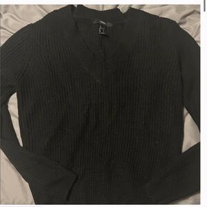 Classic Black V-Neck Sweater